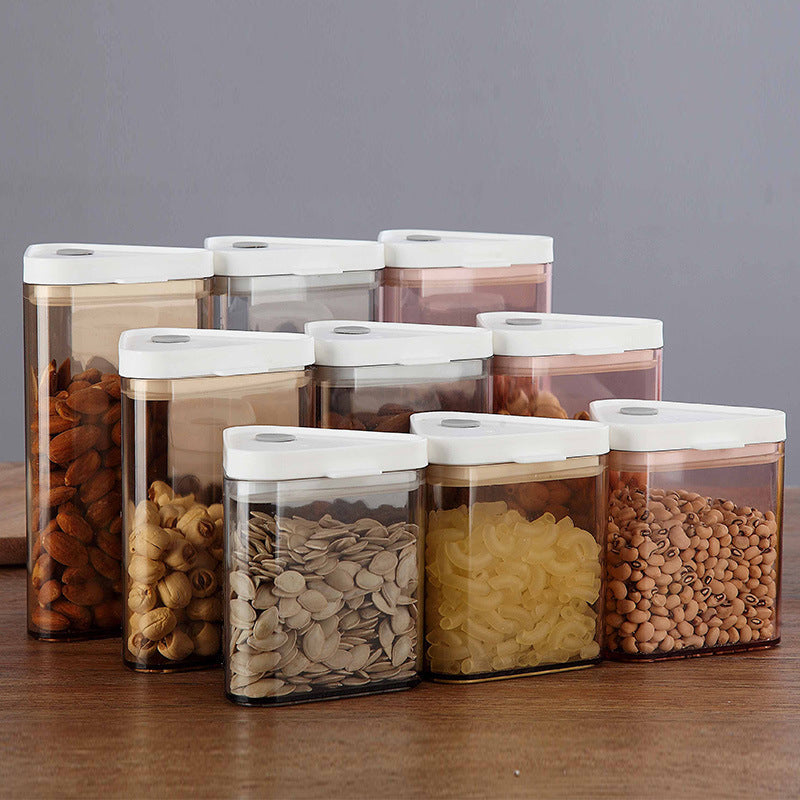 Nordic Style Sealed Jar Plastic Storage Dry Food Coffee Beans Melon Seeds Baby Supplement Milk Powder Storage Box