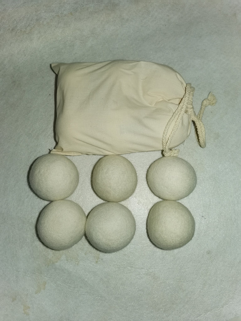 Reusable Organic Wool Dryer Balls - Homemade Tomato