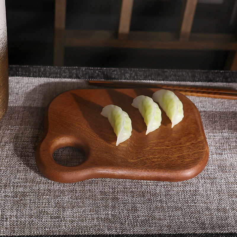 Chopping Board Ebony Solid Wood Cutting Board Kitchen Household Cutting Board - Homemade Tomato