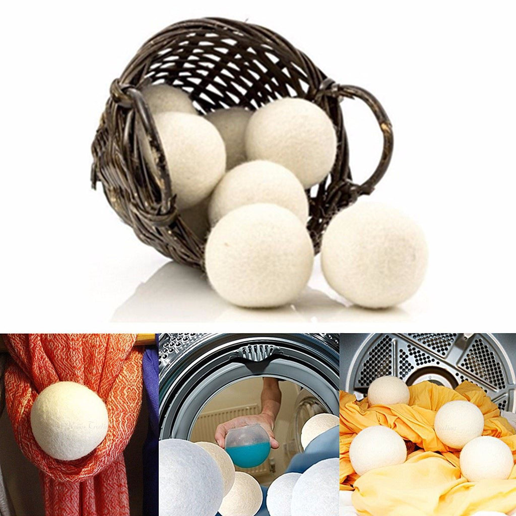 Reusable Organic Wool Dryer Balls - Homemade Tomato