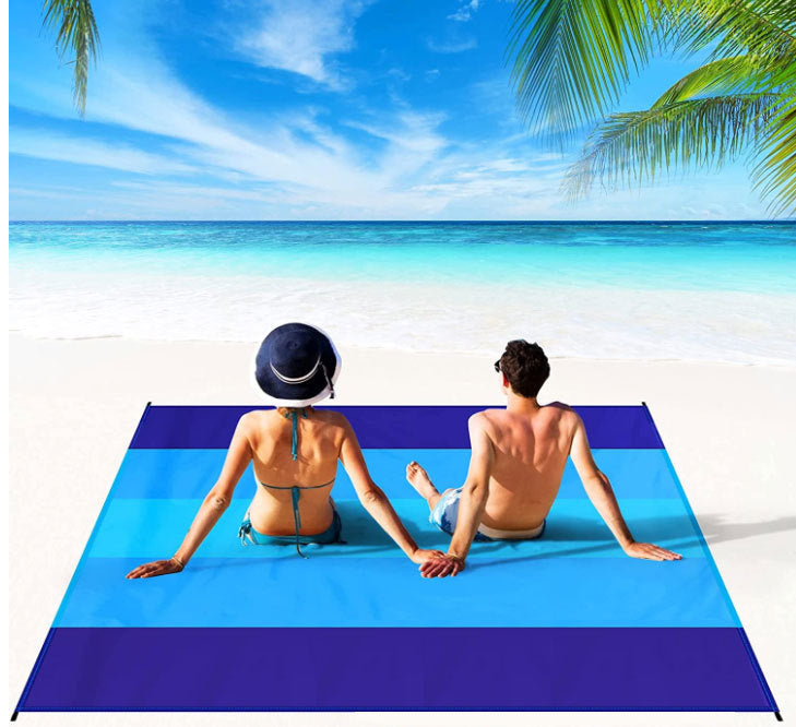 Outdoor Camping Waterproof Beach Mat Portable Foldable Polyester Picnic Mat New Model - Homemade Tomato