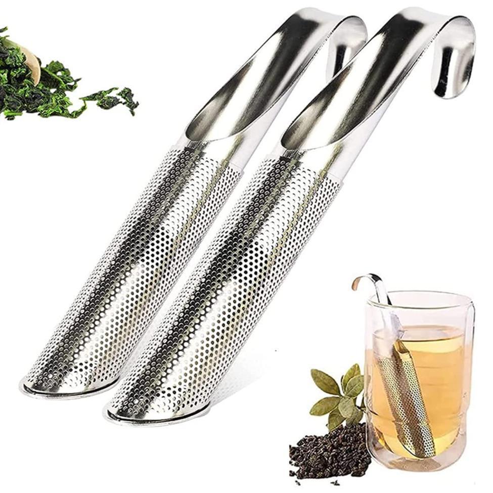 New Pipe-Shaped Tea Strainer 304 Stainless Steel Tea Leaking Tea Incubator Teapot-Shaped Tea Strainer